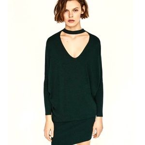 Zara Knit V-neck Dress